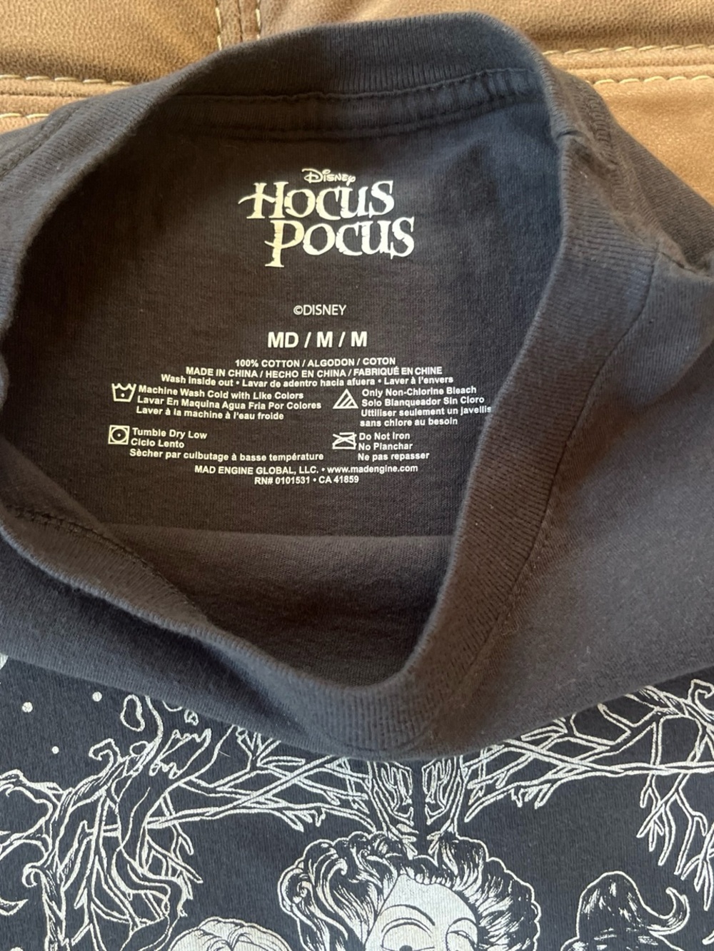 Disney Hocus Pocus Gray Graphic Tee "The Sisters" - Picture 2 of 4